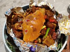 火焰烧肉年糕蟹-渔语鱼新川菜Bistro(万象天地店)
