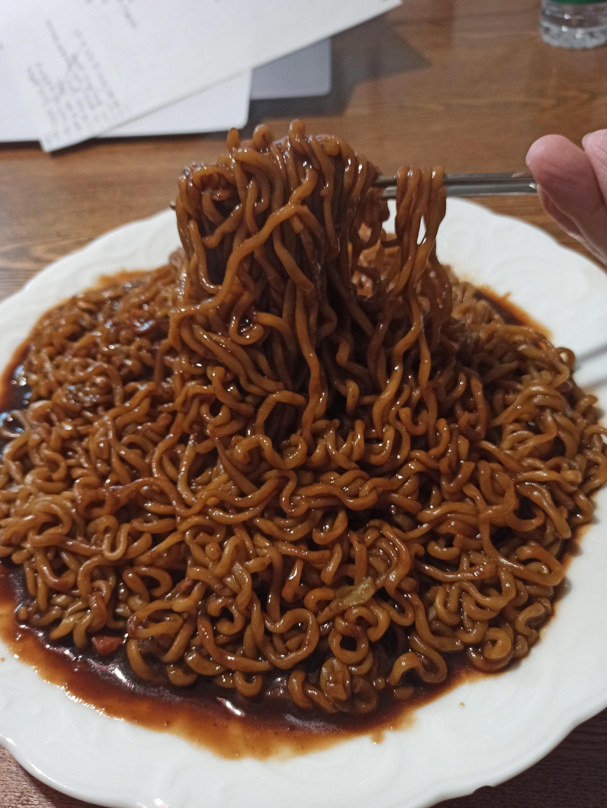 韩式炸酱方便面 四川辣椒酱=