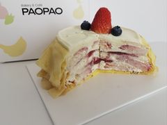 草莓千层蛋糕-PAOPAO Bakery&Café(港汇店)