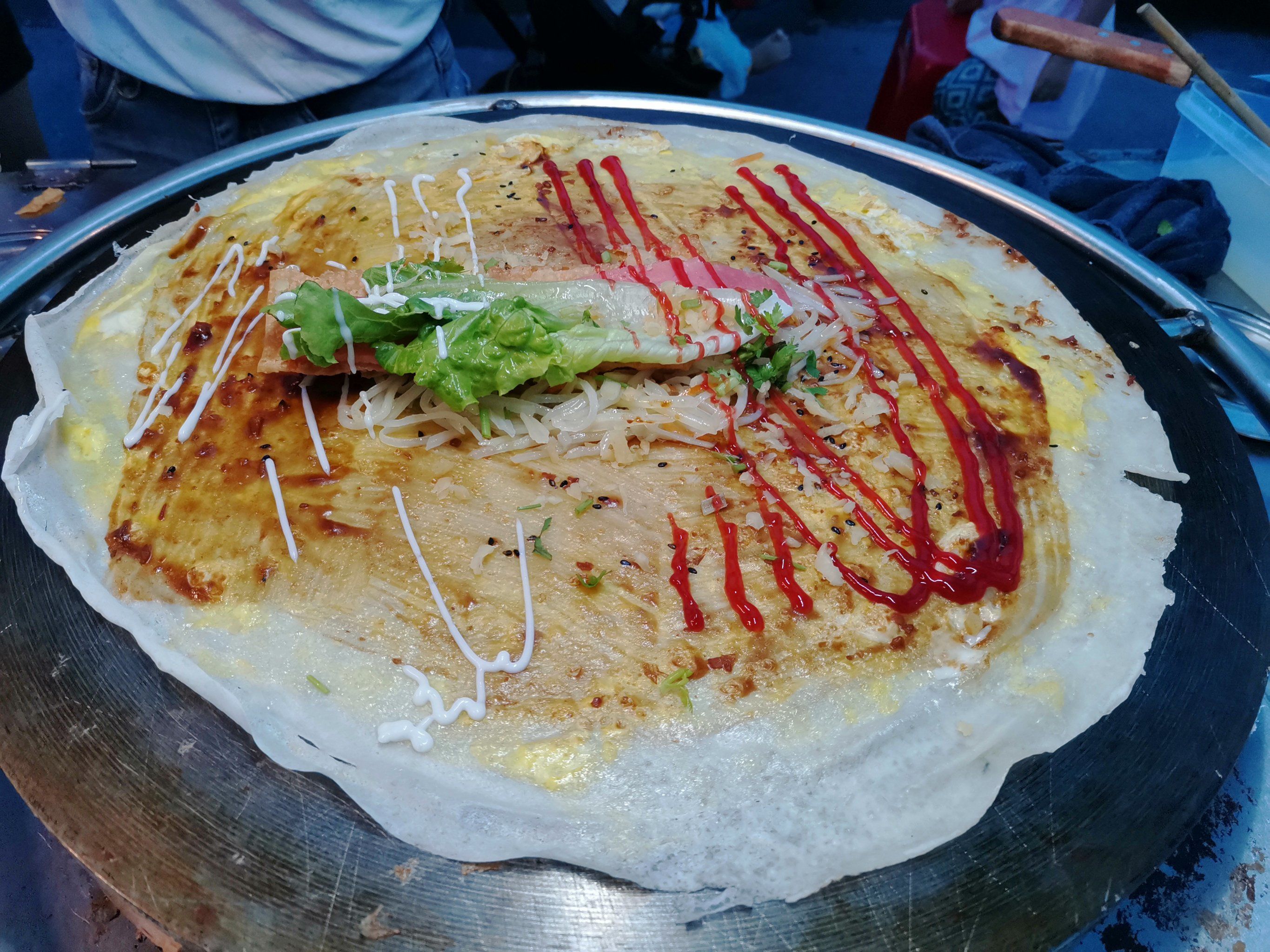 路边摊的美味,手爪饼超赞!