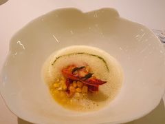 煎龙虾配玉米佐椰子青柠酱-Jean Georges