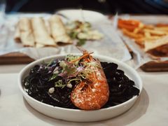大虾海鲜墨鱼汁扁面-打趸BTC·Breaktime cafe(北京路店)