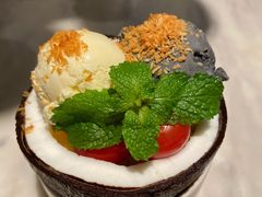 金椰冰激凌（单球）-金椰壳· 大厨新加坡菜(壹方城店)