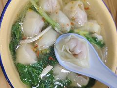 小青菜百叶丝汤馄饨-山北老老头馄饨