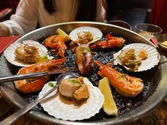 墨鱼汁海鲜饭-BROWNSTONE布朗石西班牙餐厅(富城店)