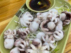 芥末白灼八爪鱼-贞姨美食·老字号海鲜大排档