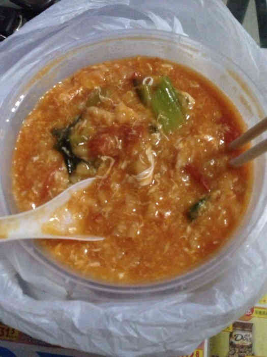 打分    /人 懒得出去 点的外卖 疙瘩汤出乎我的意料啊 好吃哦 木须肉