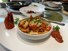 嵊州豆腐烧龙虾-闲湖城·黄龙饭店