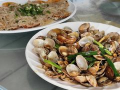 姜葱炒花甲-七鲜渔港美食餐厅(巽寮湾海景店)