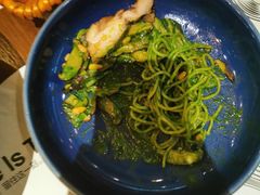 鸡肉松仁菠菜汁意面-西堤牛排(龙德广场店)