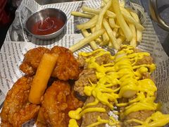 蜂蜜蒜香炸鸡块-山·烤辣鸡韩国料理(西溪路店)