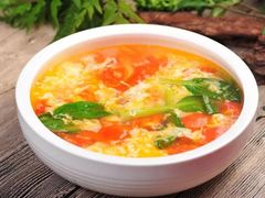 西红柿鸭蛋汤-微山湖湖畔好客居鱼馆渔家菜(微山湖风景区店)