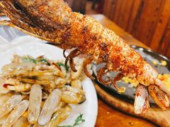 风味烤虎虾-老东镇啤酒屋海鲜加工·蒸汽海鲜·海鲜烧烤(台东店)