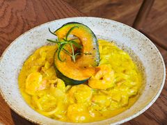 南瓜虾仁意大利面-echoes coffee回响咖啡(888街店)