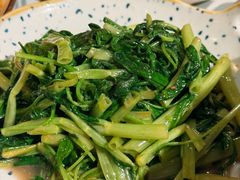 虾酱空心菜-十面欢腾·海鲜面·台式Bistro(长乐路店)