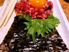 生拌牛肉-炼火烤肉店