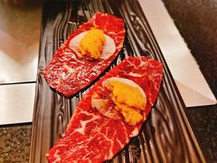 海胆与和牛-炉石六本目·冰鲜和牛炭火烤肉·寿喜烧店(梅江店)