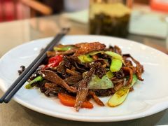 猪颈肉炒鹿茸菌-茶油香闽南菜·花园餐厅(前埔店)