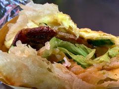 牛肉玉米肠鸡蛋灌饼-神奇的香酥鸡蛋灌饼