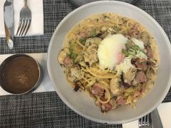 奶油汁培根溏心蛋意面-Future&Kitchen