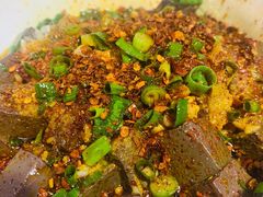 蒜子辣羊血-朱秀英梆梆肉葫芦头(琉璃街店)