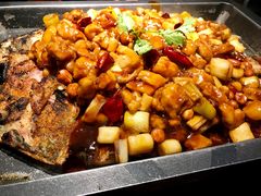 宫保鸡丁烤鱼（清江鱼/斤）-锦尚阁烤鱼(望京新荟城店)