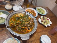 -东来菜馆•手抓海鲜家常菜•海鲜锅贴(鸽子窝店)