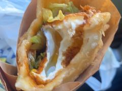 -小红车炸蛋葱油饼
