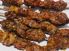 竹签子羊肉串-红柳枝滩羊烧烤·非遗