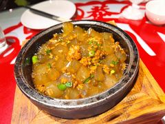 青蒜石锅炒凉粉-汉唐宴长安食府