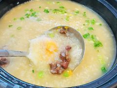 窝蛋牛肉粥-芳姨广东砂锅粥(张庄路店)