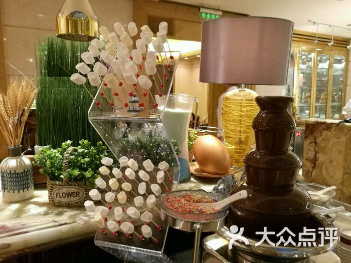 上海大酒店自助餐餐厅巧克力喷泉图片 - 第1025张