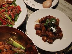 雪花糖醋里脊-绿茶餐厅(石家庄万象城店)