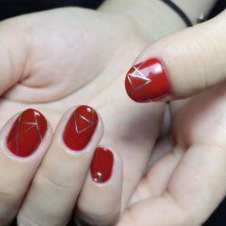 点击看大图 -一笔绣狂草美甲坊