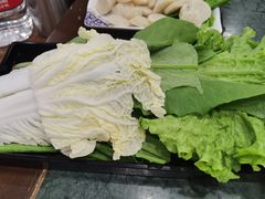 青菜合盘-楼外楼肥羊木炭火锅居(乐群街店)