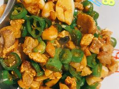 青椒炒油渣-湘味淳(千禧街店)