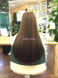 姚轶峰凝灰绿染色修剪发型-東田造型