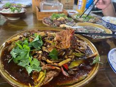 肝腰合炒-小杨翘脚牛肉