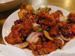 椒香虾仁爆鸡球-陈傻子餐厅(世纪都会店)