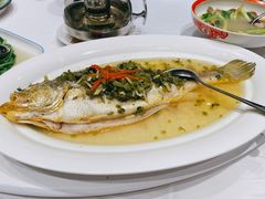 雪菜蒸大黄鱼-上海老饭店(北京分店)