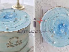 天秤座月星空动物奶油蛋糕-艾加柒克蛋糕茶歇甜品台(春熙路店)