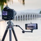 用了便捷稳固的劲捷海岳C83三脚架,轻松Get理想大片