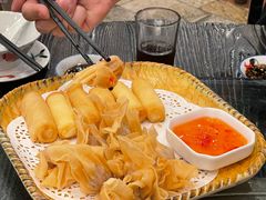 炸牛奶拼炸云吞-阿多私房菜(顺德店)