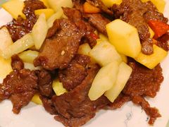 香芒爆牛肉-富黎华海鲜大酒楼(正大广场店)