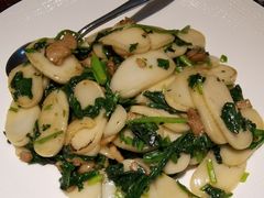 荠菜炒年糕-钱塘花园·宁波菜