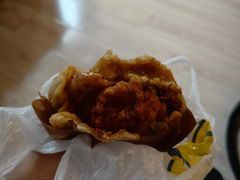 -小红车炸蛋葱油饼