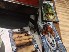 烤韭菜-探鱼·鲜青椒爽麻烤鱼(天河优托邦店)