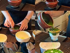 抹茶咖啡制作中-luutosa  cafe & tea 鹿兔山