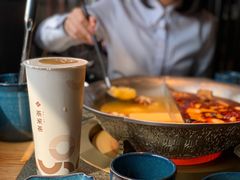 大红袍珍珠奶茶-湊湊火锅·茶憩(磐基中心店)