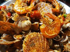-东来菜馆•手抓海鲜家常菜•海鲜锅贴(鸽子窝店)